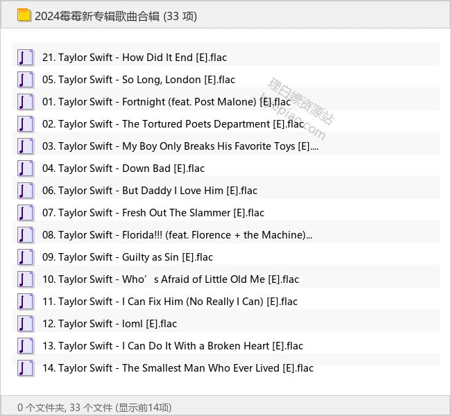 2024霉霉新专辑歌曲合辑-音乐资源专区论坛-免费资源分享-理白嫖资源站