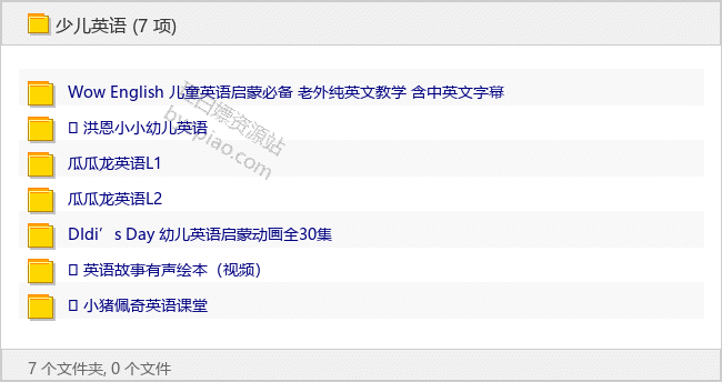 少儿英语学习类资源