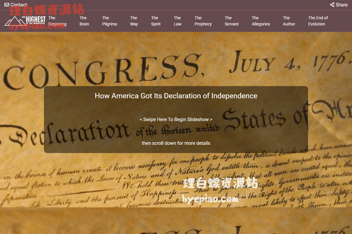 实用工具网站截图 - How America Got Its Declaration of Independenc...