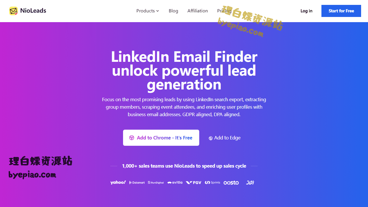 人工智能网站截图 - LinkedIn Email Finder: Unlock Powerful Lead Ge...