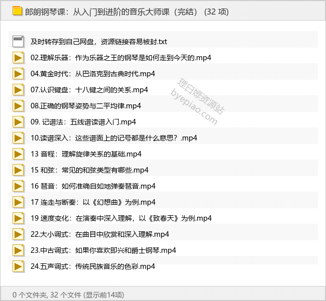 朗朗钢琴课:从入门到进阶的音乐大师课