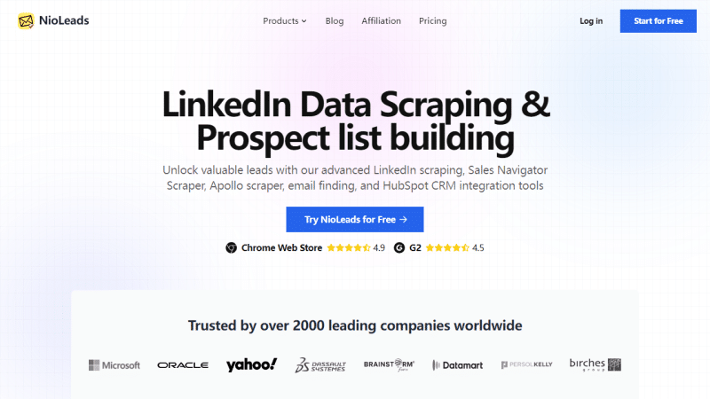 NioLeads：高效LinkedIn销售导航器数据抓取工具及邮箱查找器-理白嫖资源站