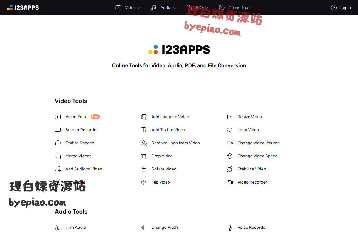 Web Apps by 123apps - 123apps.com网站首页截图