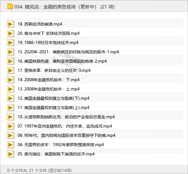 随风说：金融的黑色现场（更新中） - 理白嫖资源站-学习课程专区论坛-免费资源分享-理白嫖资源站