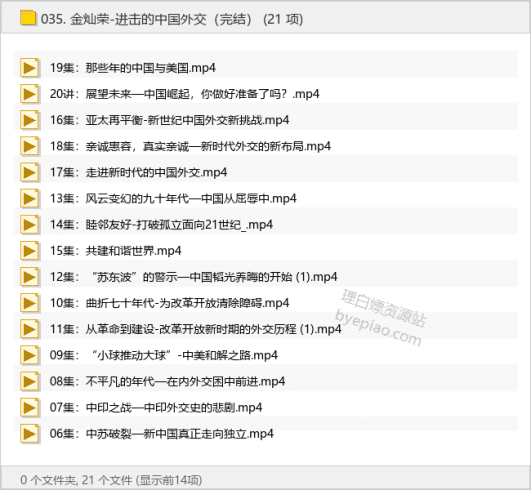 金灿荣-进击的中国外交（完结）-理白嫖资源站