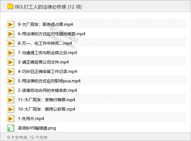 打工人的法律必修课