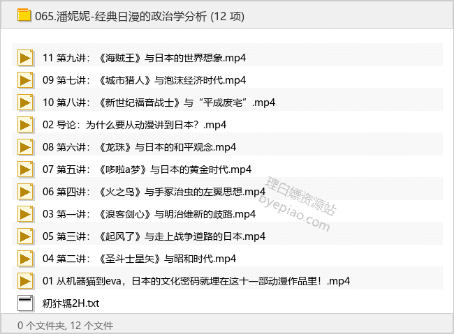 潘妮妮-经典日漫的政治学分析