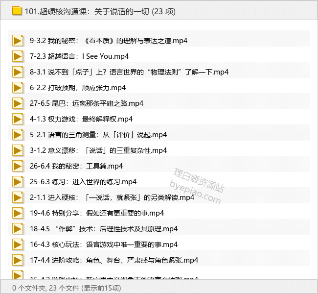 超硬核沟通课：关于说话的一切 - 理白嫖资源站-学习课程专区论坛-免费资源分享-理白嫖资源站
