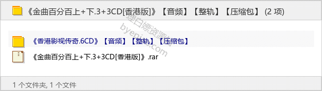 《金曲百分百上+下.3+3CD[香港版]》【整轨】 - 理白嫖资源站-音乐资源专区论坛-免费资源分享-理白嫖资源站