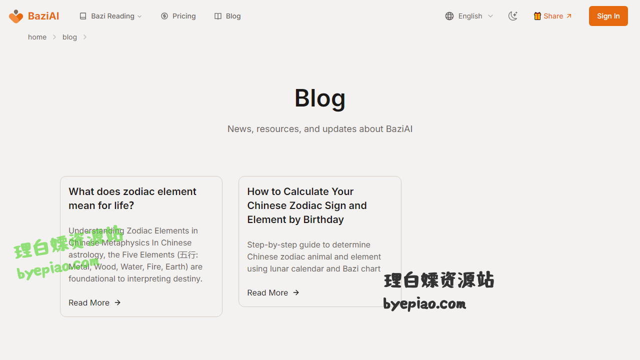 博客网站截图 - Blog界面展示