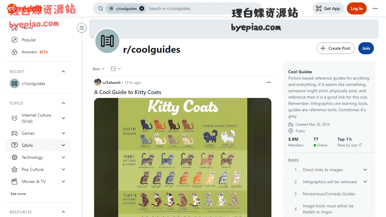 实用工具网站截图 - Cool Guides界面展示