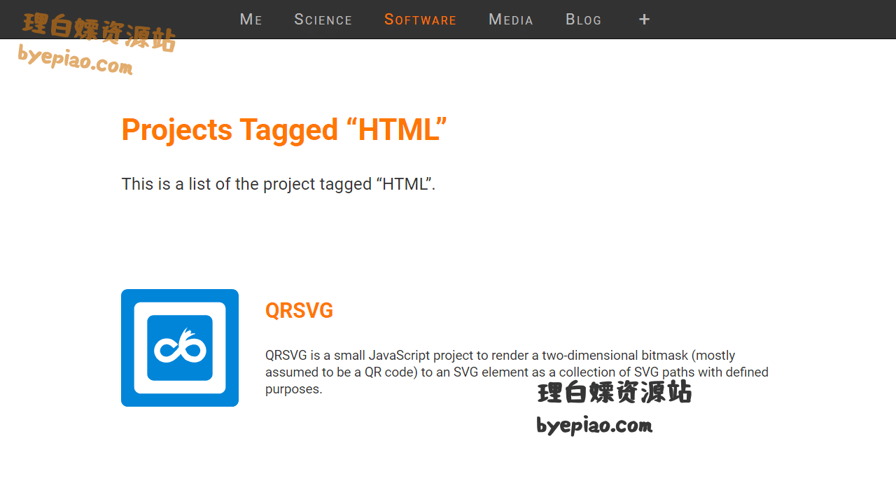 实用工具网站截图 - Projects Tagged “HTML” – Julian Fietkau界面展示