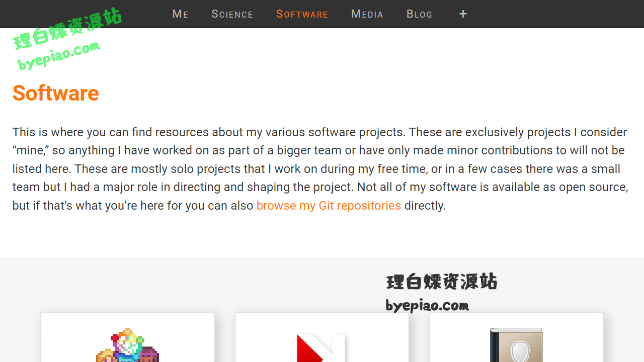 实用工具网站截图 - Software – Julian Fietkau界面展示