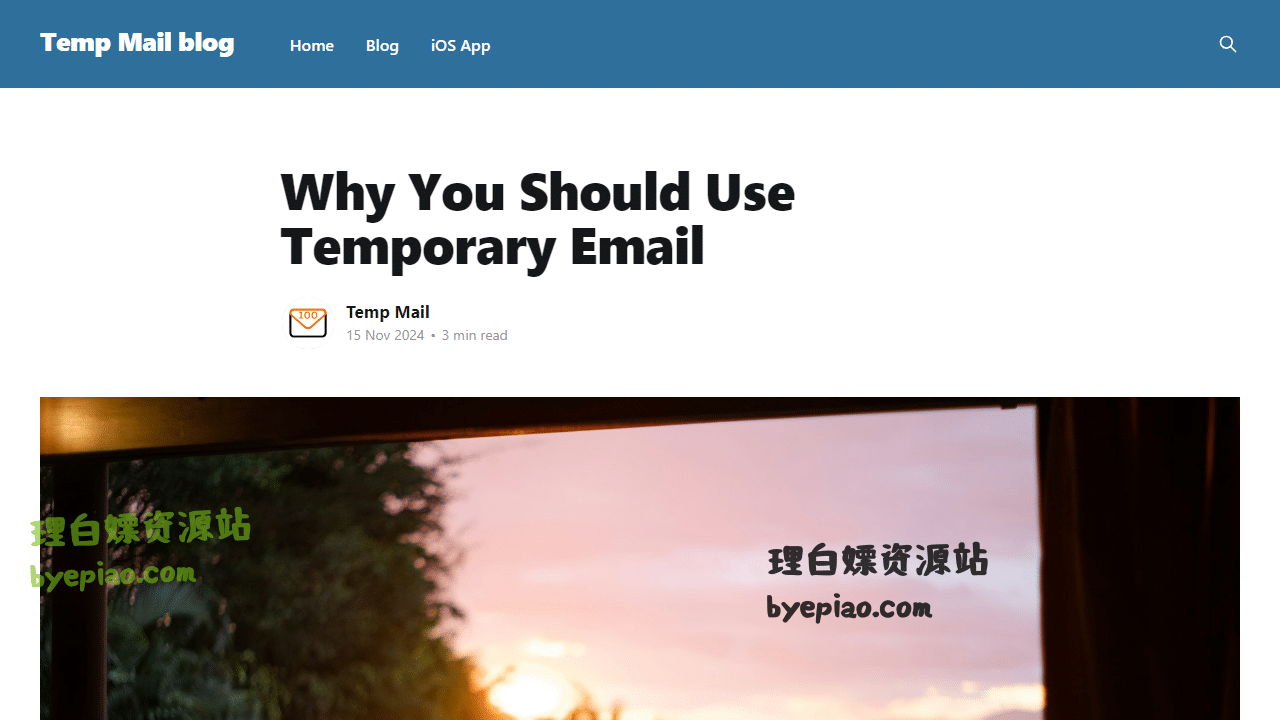 人工智能网站截图 - Why You Should Use Temporary Email界面展示
