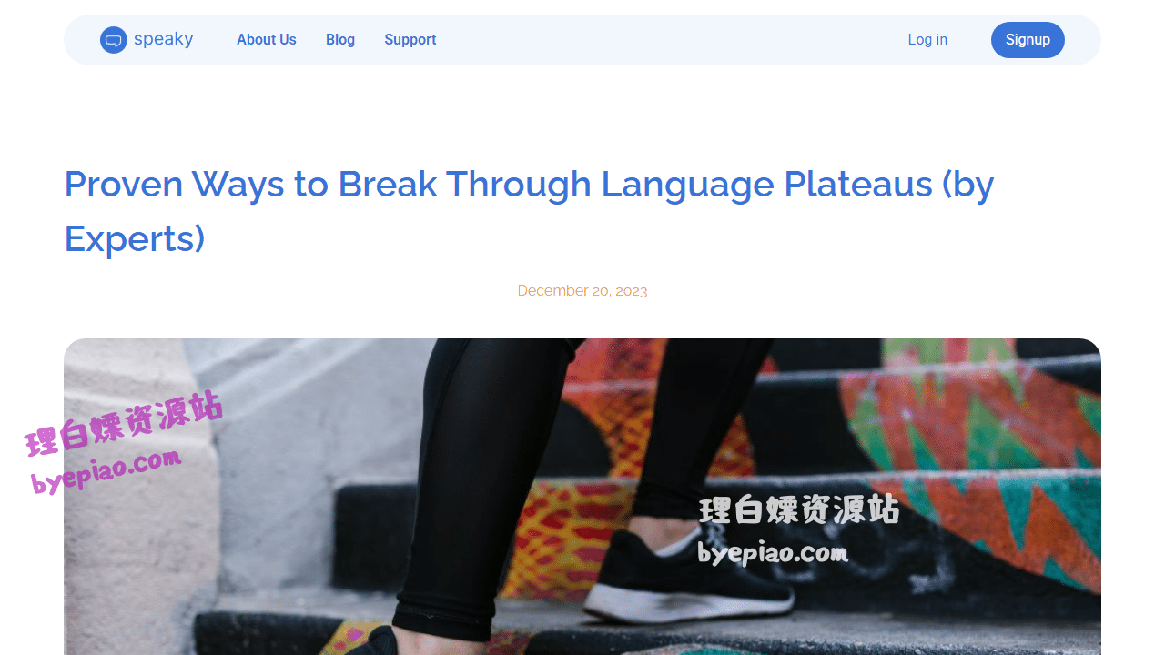 实用工具网站截图 - Proven Ways to Break Through Language Plateaus...