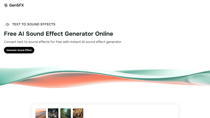 免费在线AI音效生成器GenSFX：革新您的声音创作体验-理白嫖资源站