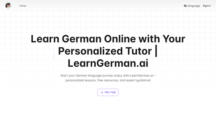 免费AI德语学习利器：LearnGerman AI助您高效提升口语与发音！-理白嫖资源站