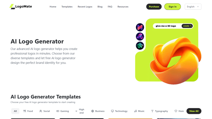 AI logo生成器革新：Logomate AI如何在线创建专业徽标，赋能您的品牌形象-理白嫖资源站