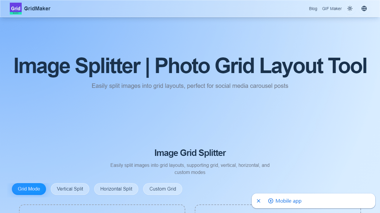 GridMaker：在线图片分割神器，轻松打造专业级网格布局 - 理白嫖资源站-理白嫖资源站
