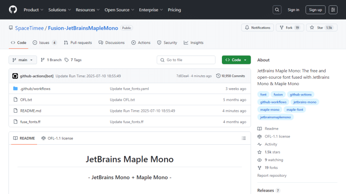 JetBrains Maple Mono：免费开源的下一代编程字体，极致可读性与智能体验-理白嫖资源站