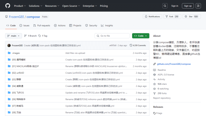 标题：终极NAS容器部署：跨平台Docker Compose模板，告别繁琐配置，实现秒级启动！-理白嫖资源站