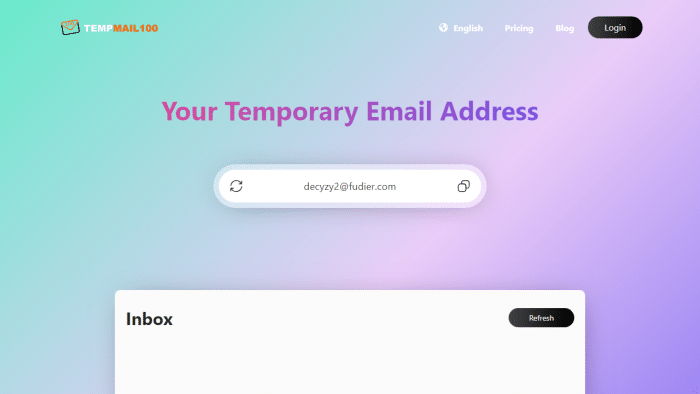 免费匿名临时邮箱：Temp Mail 100，告别垃圾邮件骚扰的终极利器-理白嫖资源站