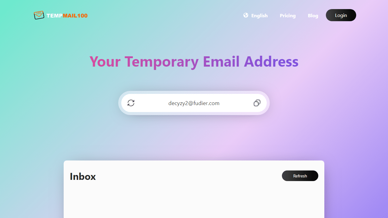 免费匿名临时邮箱：Temp Mail 100，告别垃圾邮件骚扰的终极利器 - 理白嫖资源站-理白嫖资源站