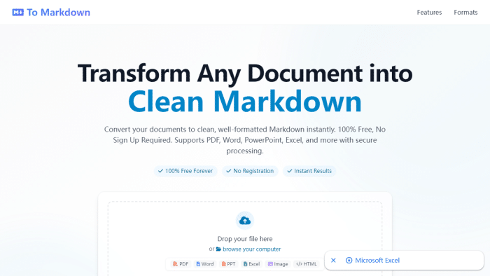 极速高效！告别格式困扰：To Markdown在线文档转Markdown工具终极指南-理白嫖资源站