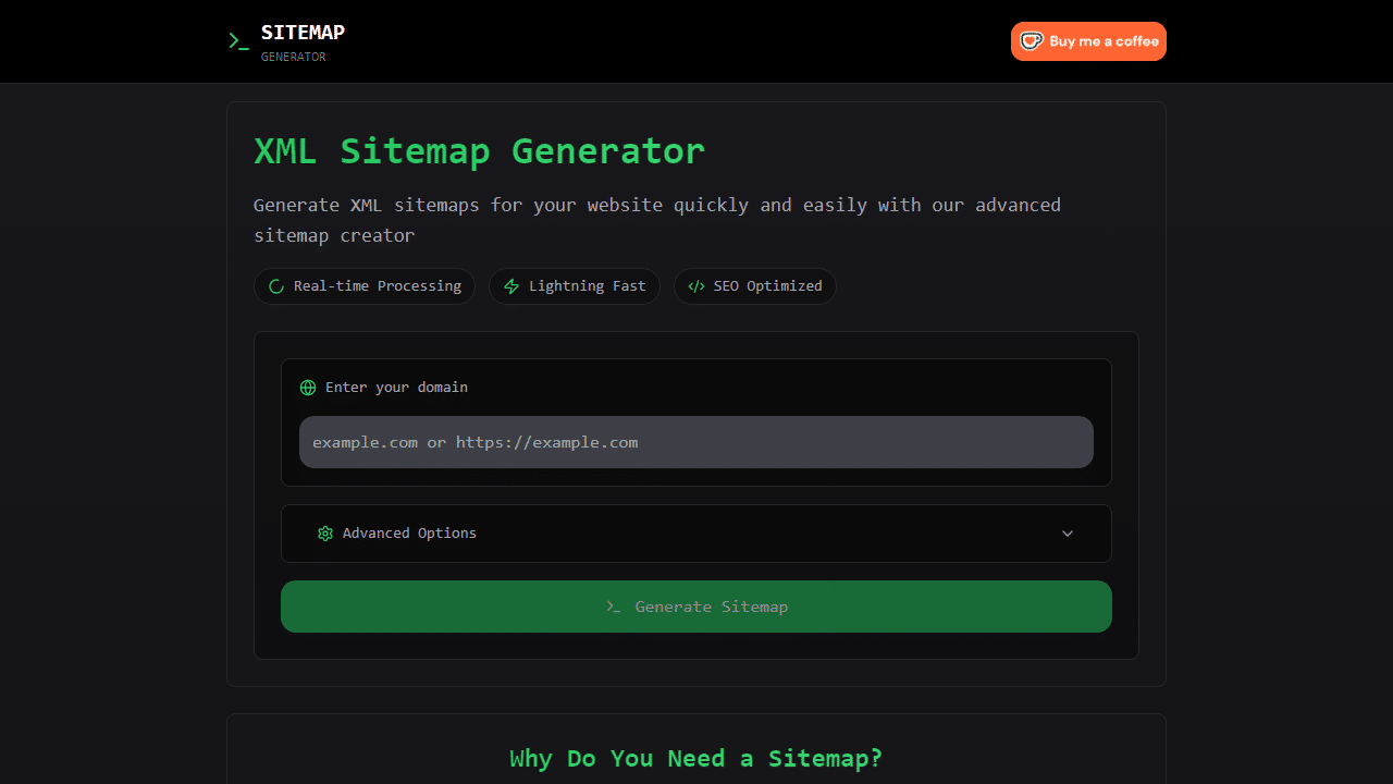 免费XML站点地图生成器XML Sitemap Generator - 理白嫖资源站-理白嫖资源站