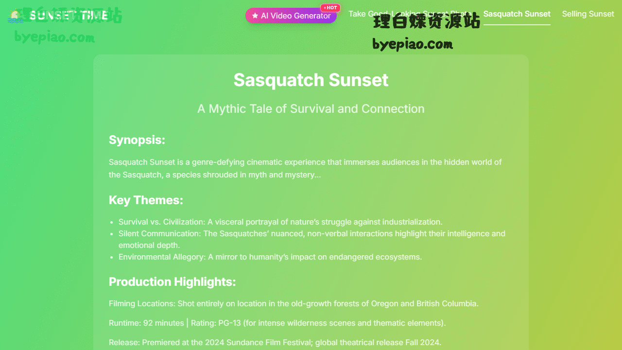 WhatTimeIsSunset编辑工具界面