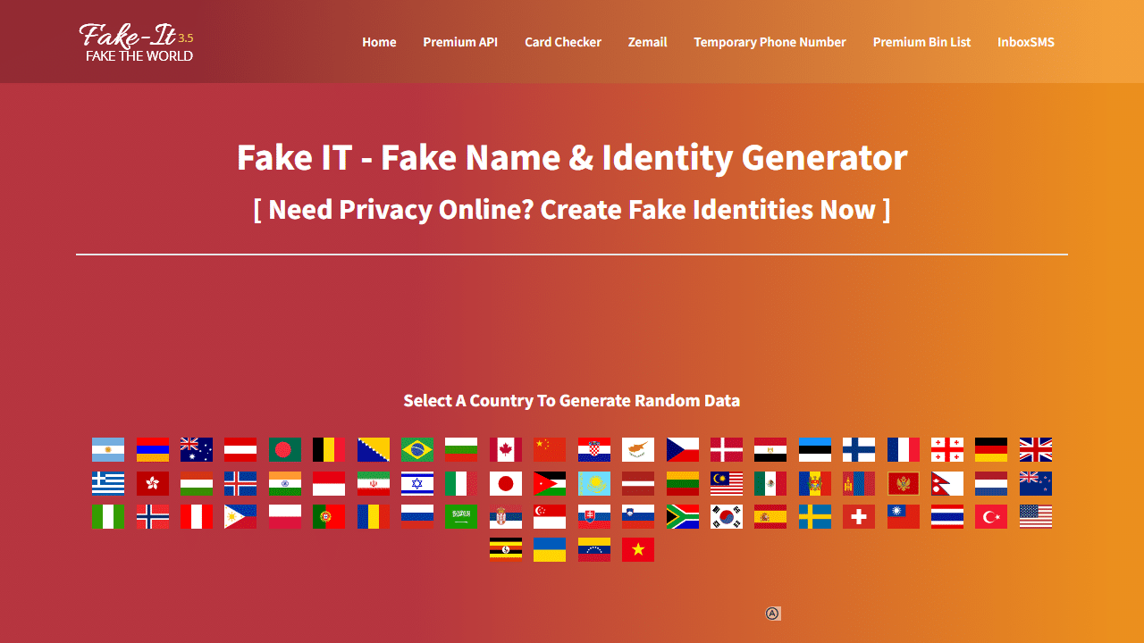 揭秘Fake IT：如何安全高效生成虚拟身份数据？地址、信用卡、IBAN一网打尽！-理白嫖资源站