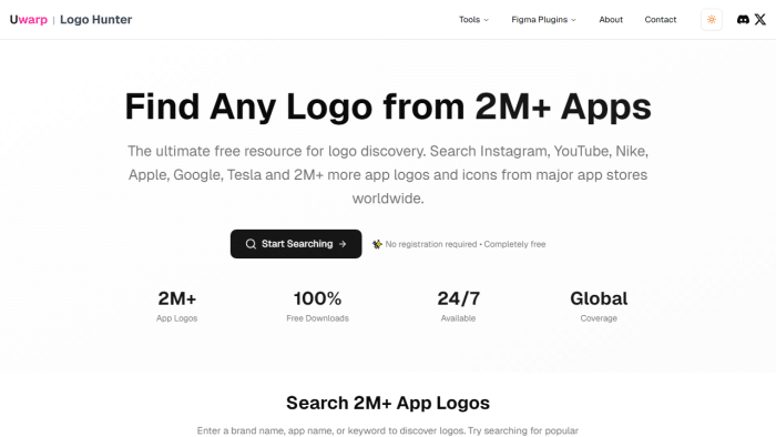 Figma设计师福音：Logo Hunter，一键解锁200万App Store图标的灵感宝库！-理白嫖资源站