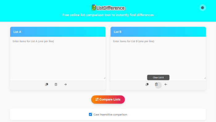 列表对比神器ListDifference：秒速找出差异、交集与独特项，告别手动核对烦恼！-理白嫖资源站