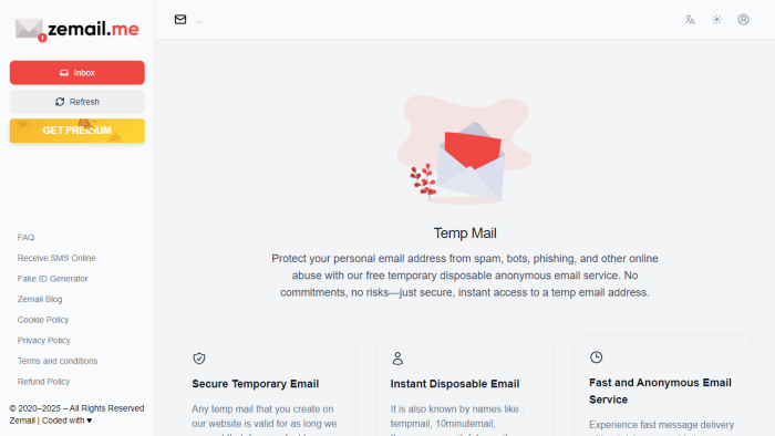 告别垃圾邮件：Zemail.me临时邮箱，守护您的数字隐私利器！-理白嫖资源站