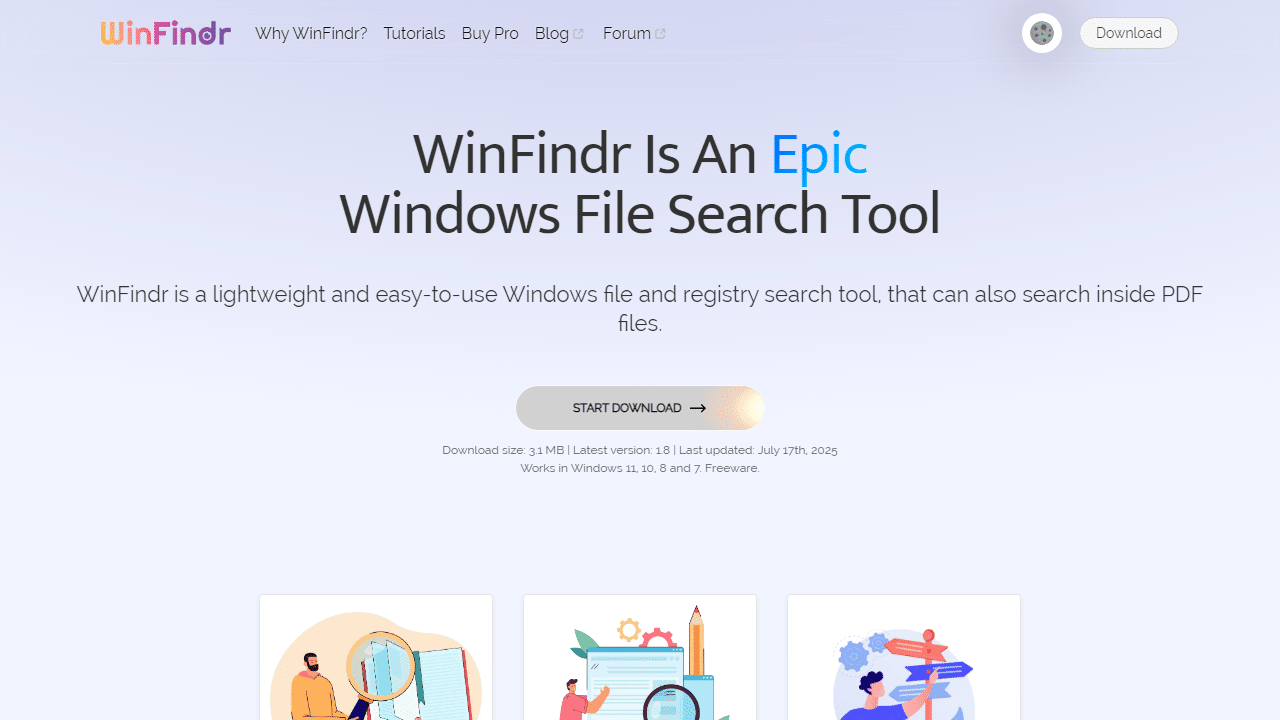 WinFindr：Windows文件搜索神器，告别低效，秒速查找文件、文件夹、PDF内容！-理白嫖资源站