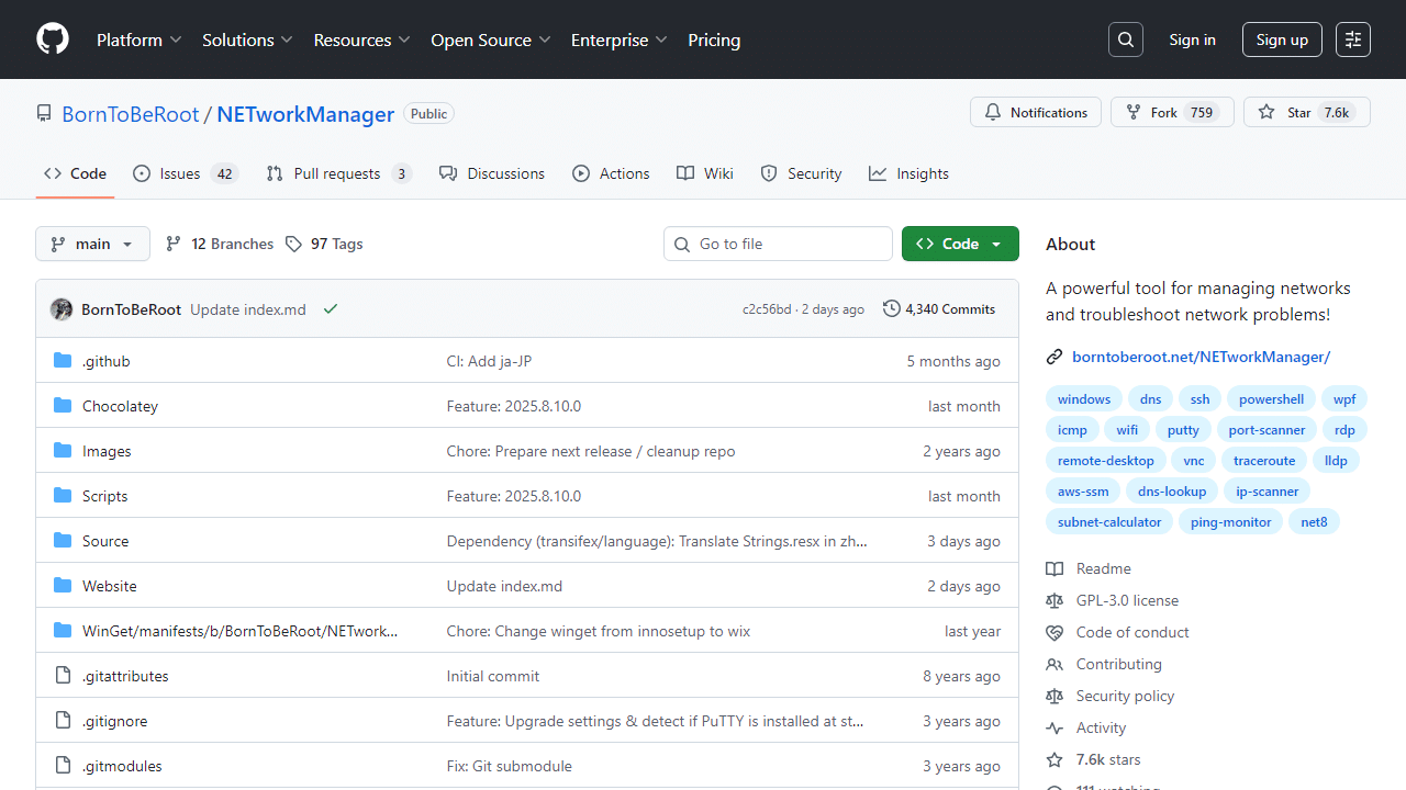 Windows平台网络诊断神器：NETworkManager集Wi-Fi分析、Ping监控与远程管理于一体-理白嫖资源站