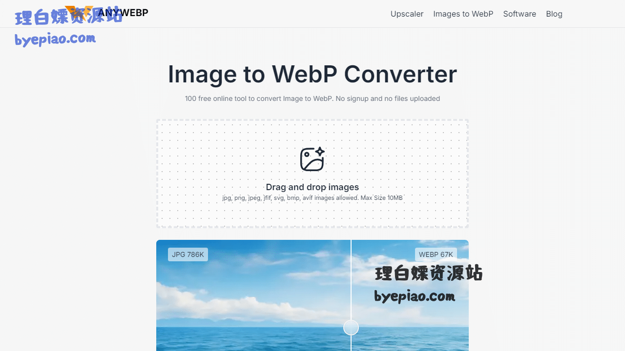 AnyWebpP|ImagestoWeb转换工具界面