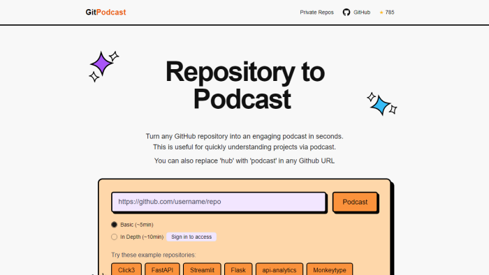 GitPodcast：GitHub代码变声播客，OpenAI与Azure技术解锁编程新听觉体验-理白嫖资源站